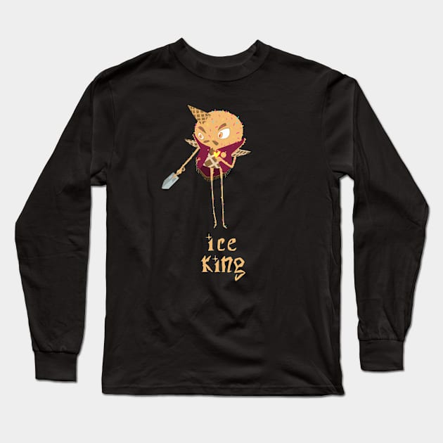 Ice King (Ice Cream Cone) Long Sleeve T-Shirt by Broutille